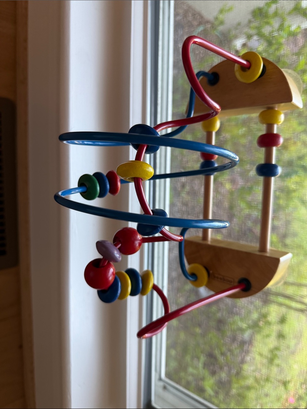 Suction Cup Toy Labyrinth Wood Vintage Handy Motor
